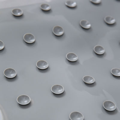 Grey Fluffy 24''x38'' Microfiber Bathroom Mats Super Water Absorption